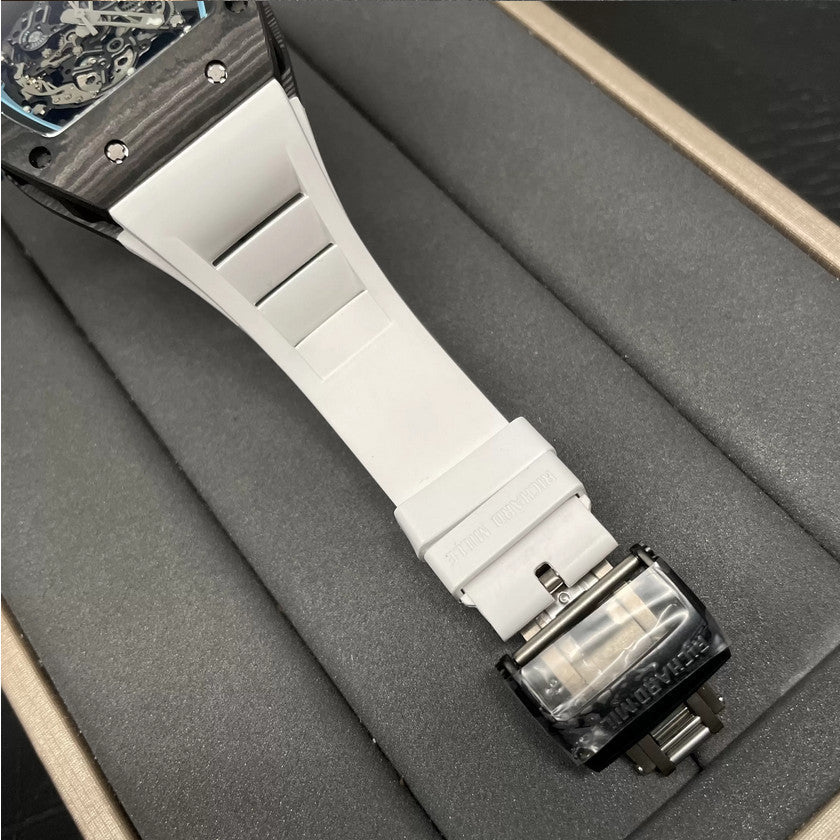 RICHARD MILLE RM055 Cinturino blu bianco ridisegnato originale 1: 1 Best Edition BBR Factory 2024 