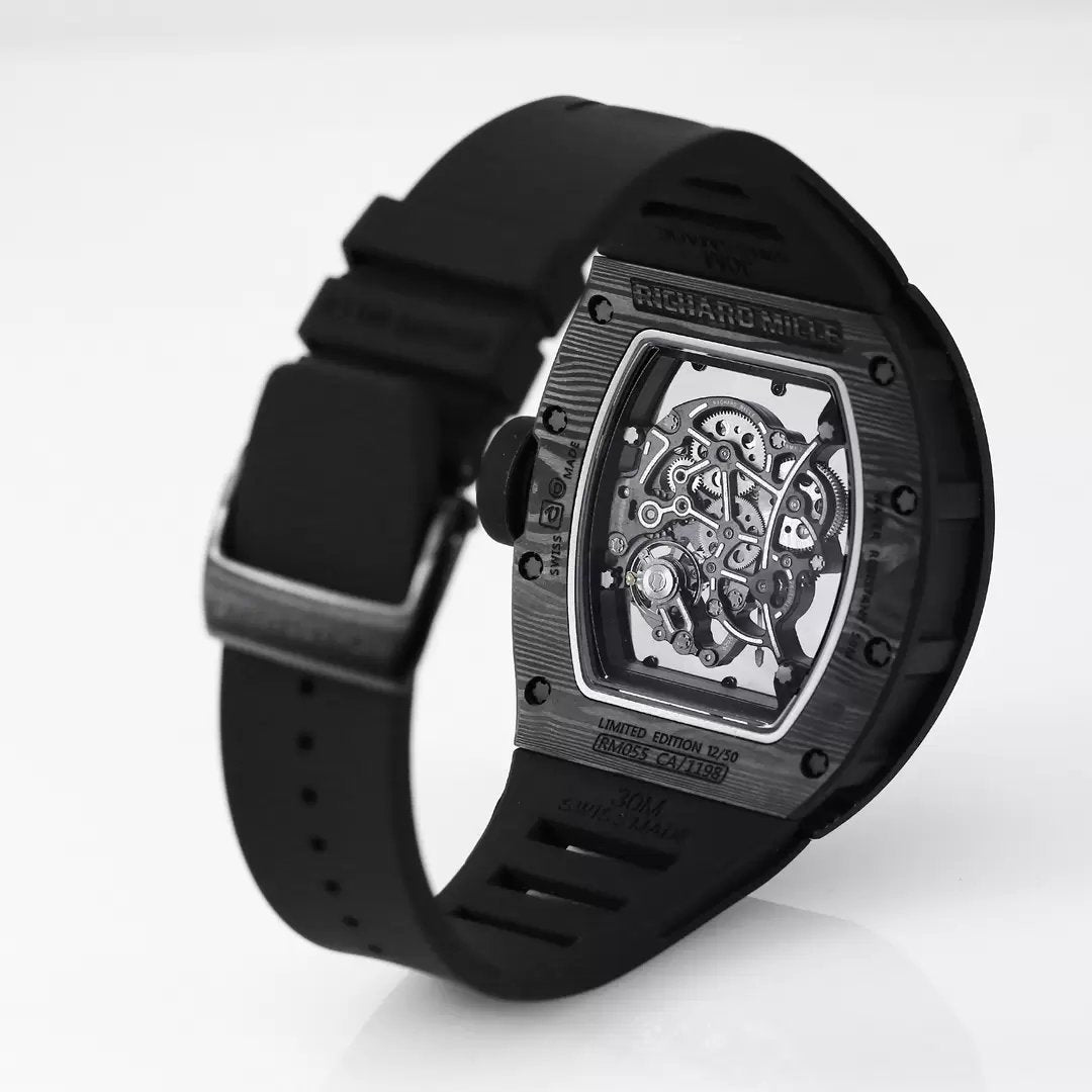 RICHARD MILLE RM055 Riprogettato originale 1:1 Best Edition BBR Factory 2024 Nero 