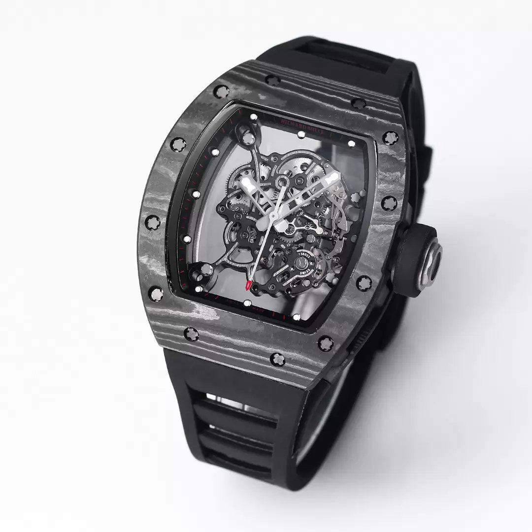 RICHARD MILLE RM055 Cinturino nero originale 1:1 Best Edition BBR Factory 2024 riprogettato 