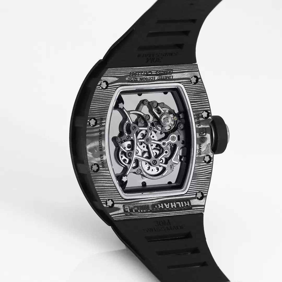 RICHARD MILLE RM055 Cinturino nero originale 1:1 Best Edition BBR Factory 2024 riprogettato 