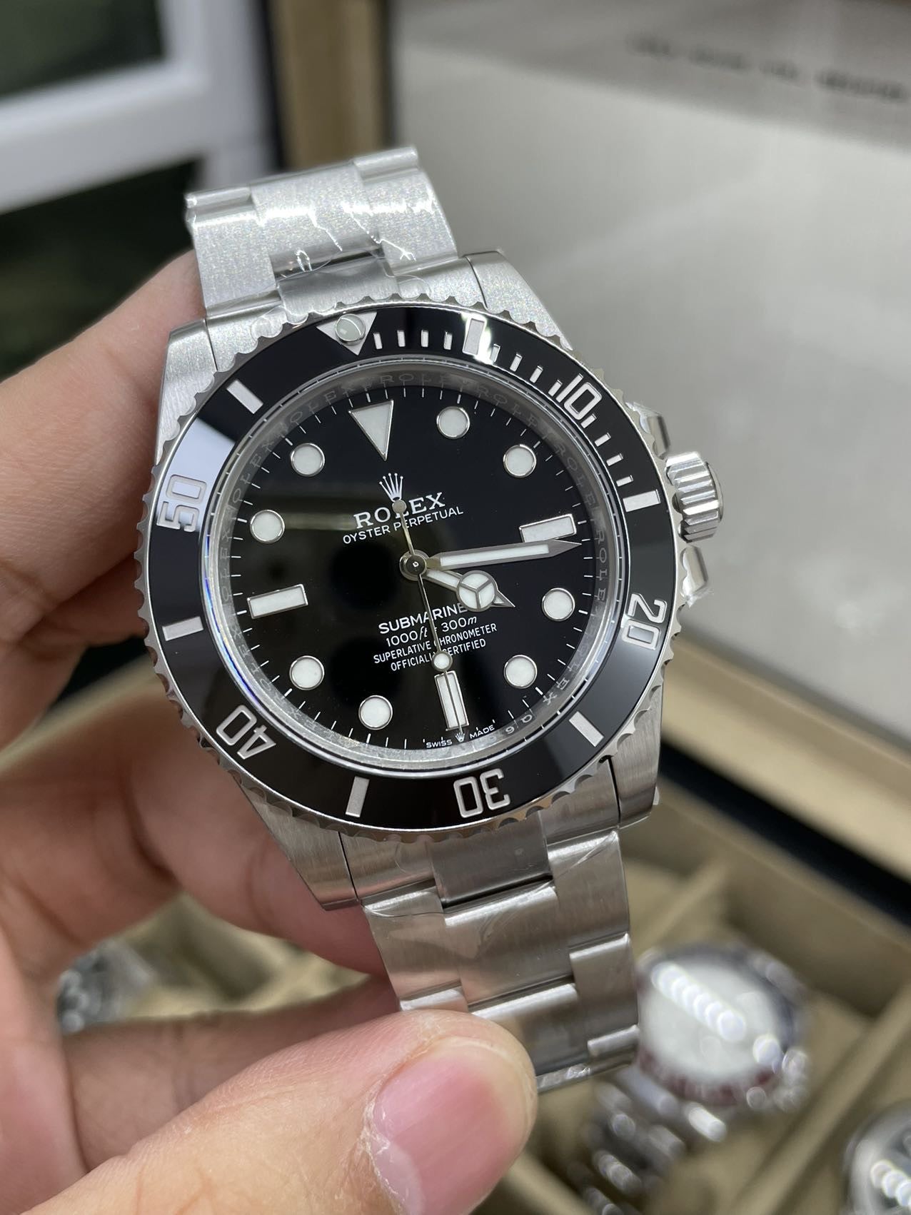 Rolex Submariner 114060-97200 senza data 3230 movimento 1:1 Best Edition VS Factory lunetta nera