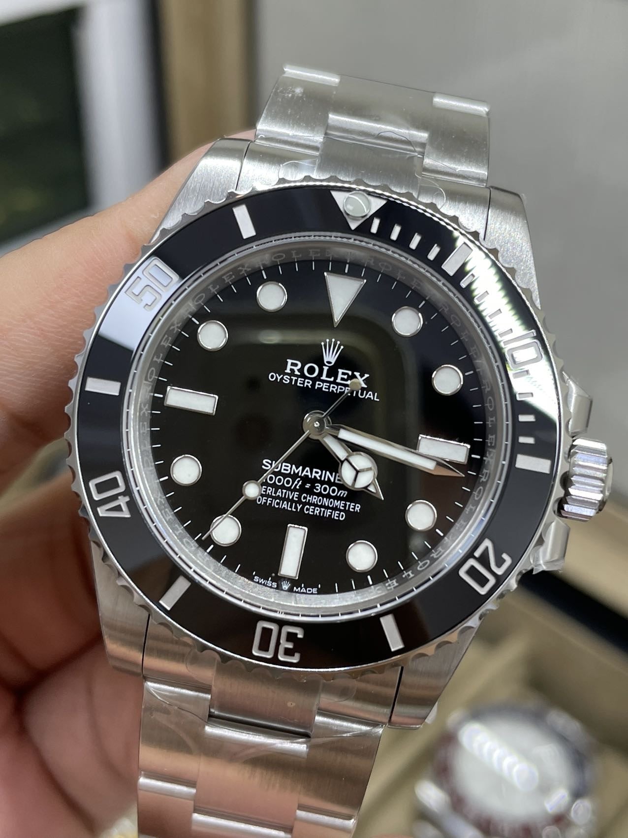 Rolex Submariner 114060-97200 senza data 3230 movimento 1:1 Best Edition VS Factory lunetta nera