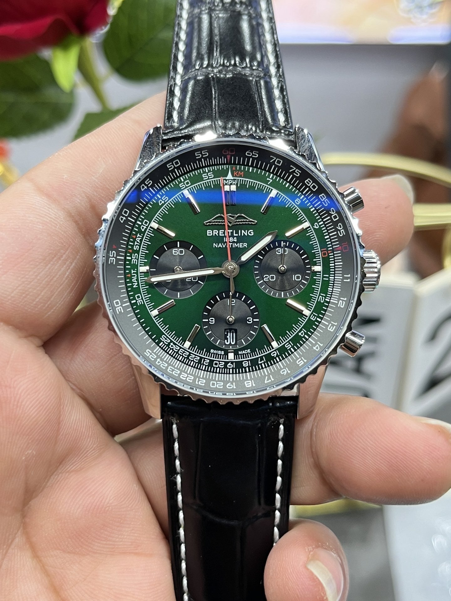 Breitling Navitimer B01 Cronógrafo AB0137241L1P1 43mm 1:1 Mejor edición BLS Factory