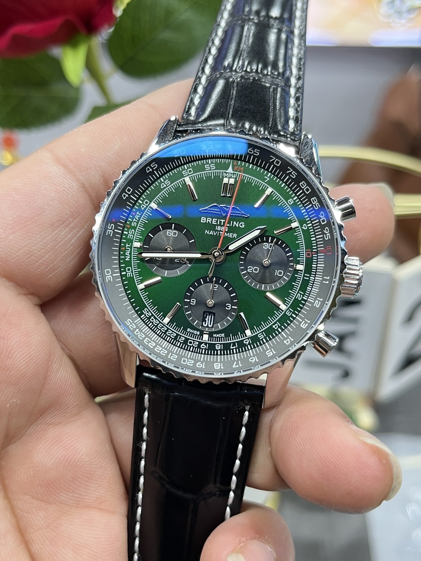 Breitling Navitimer B01 Cronógrafo AB0137241L1P1 43mm 1:1 Mejor edición BLS Factory