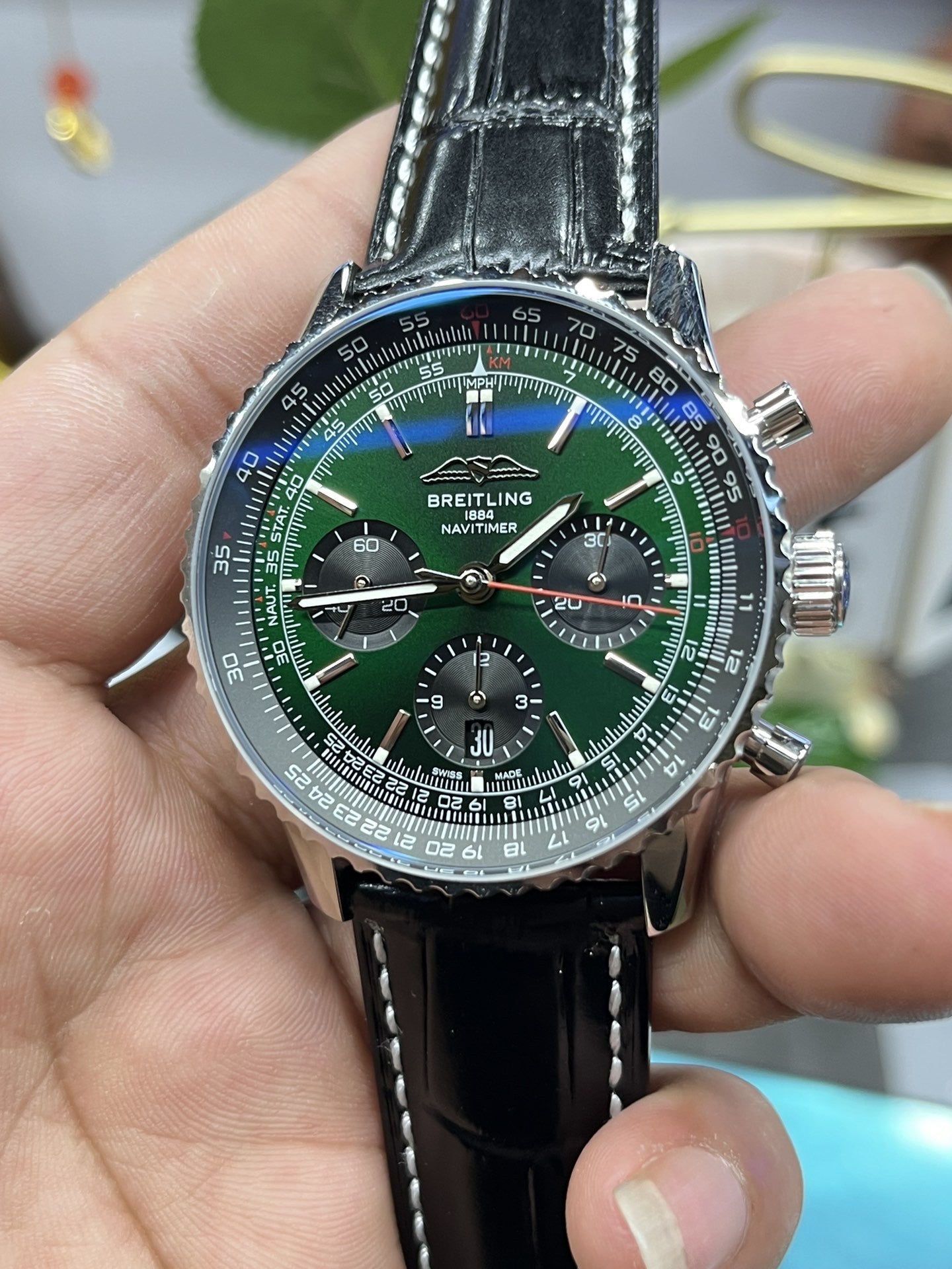 Breitling Navitimer B01 Cronógrafo AB0137241L1P1 43mm 1:1 Mejor edición BLS Factory