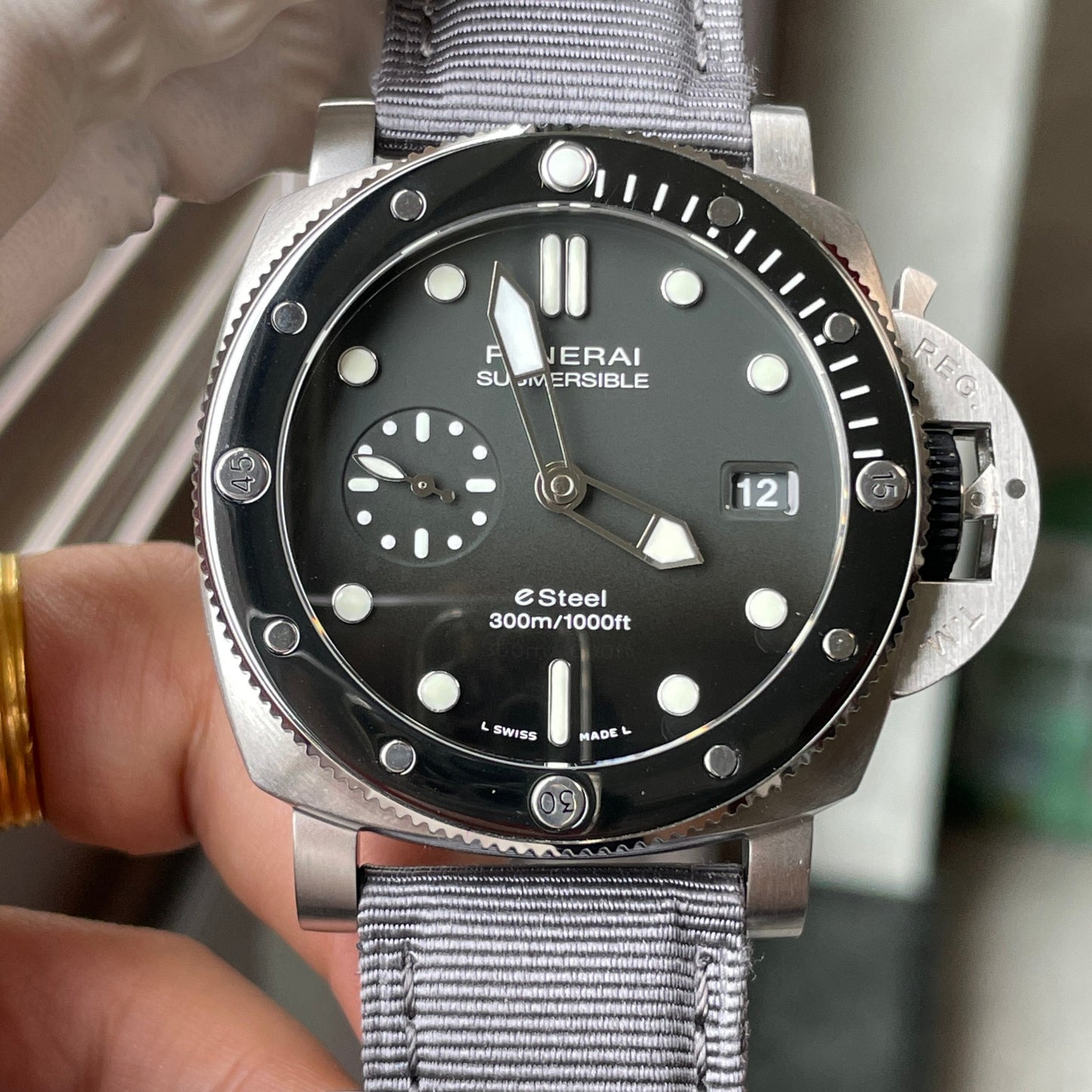 SBF Panerai Submersible PAM01288 1:1 Best Edition VS Factory Gray Dial