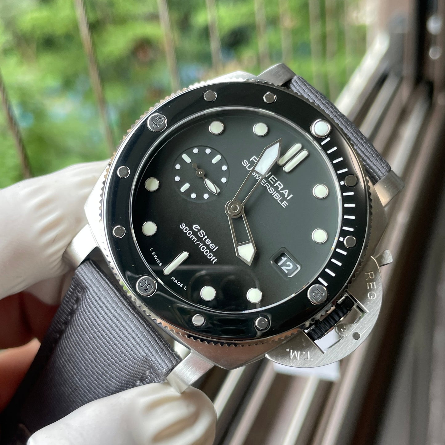 SBF Panerai Submersible PAM01288 1:1 Best Edition VS Factory Gray Dial