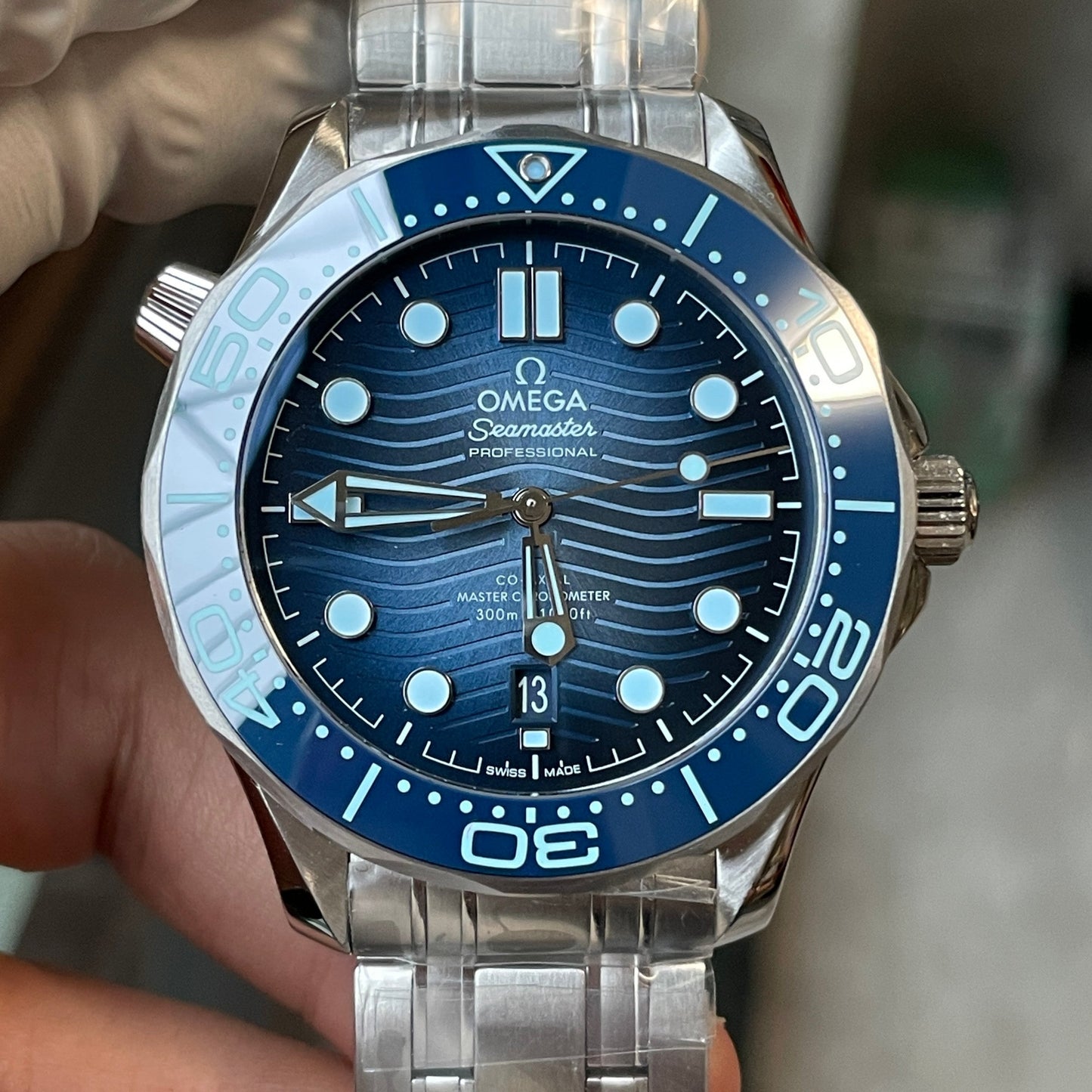 Omega Seamaster Diver 300M 210.30.42.20.03.003 Summer Blue 1:1 Mejor edición VS Factory Blue Dial