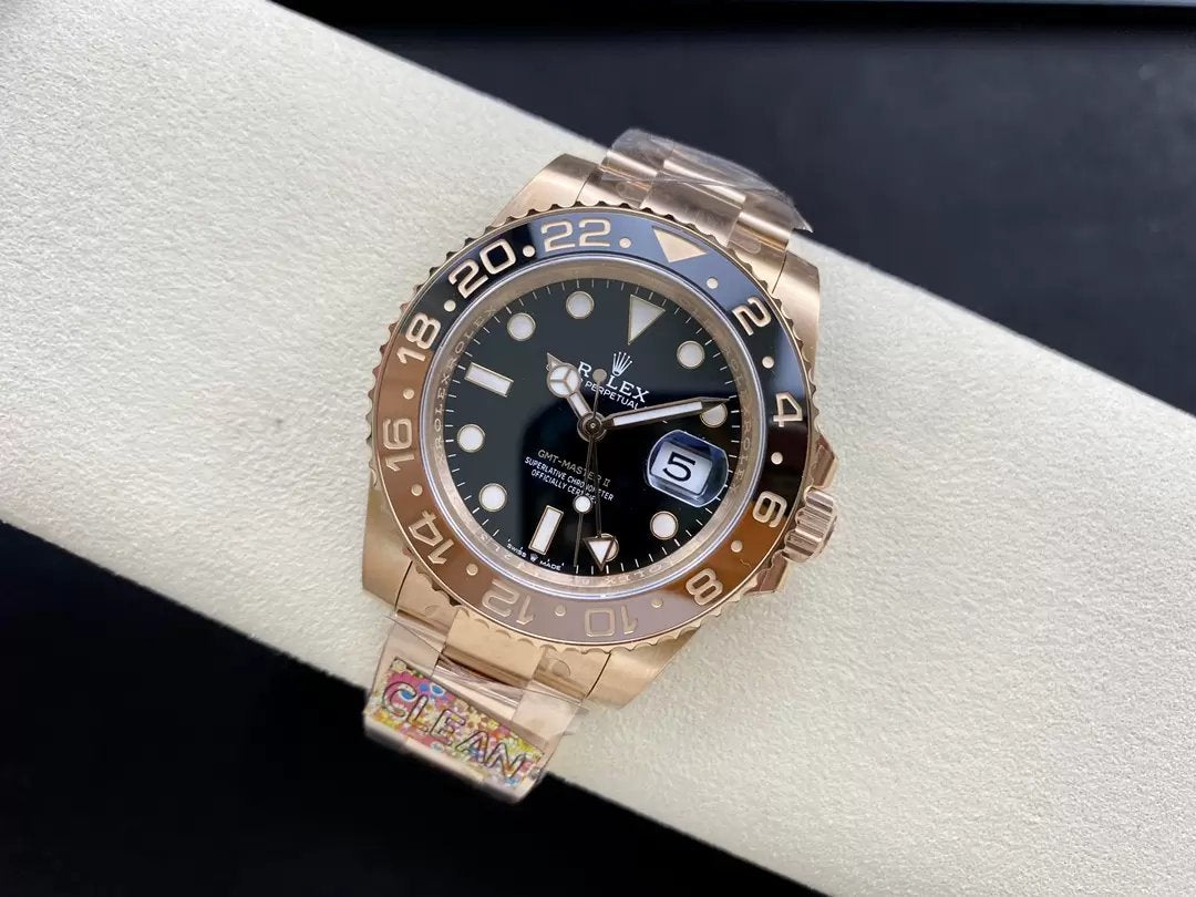 Rolex GMT Master II 126715CHNR-0001 1:1 Best Edition Clean Factory Oro rosa