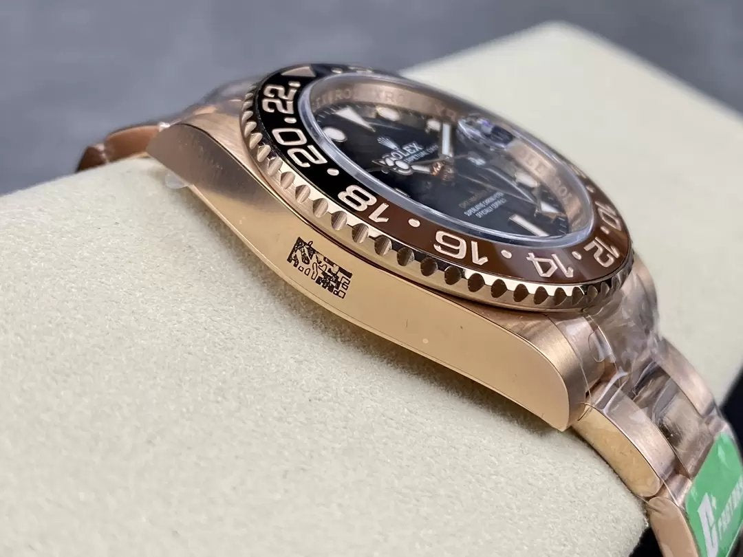 Rolex GMT Master II 126715CHNR-0001 1:1 Mejor Edición C+ Factory Oro Rosa