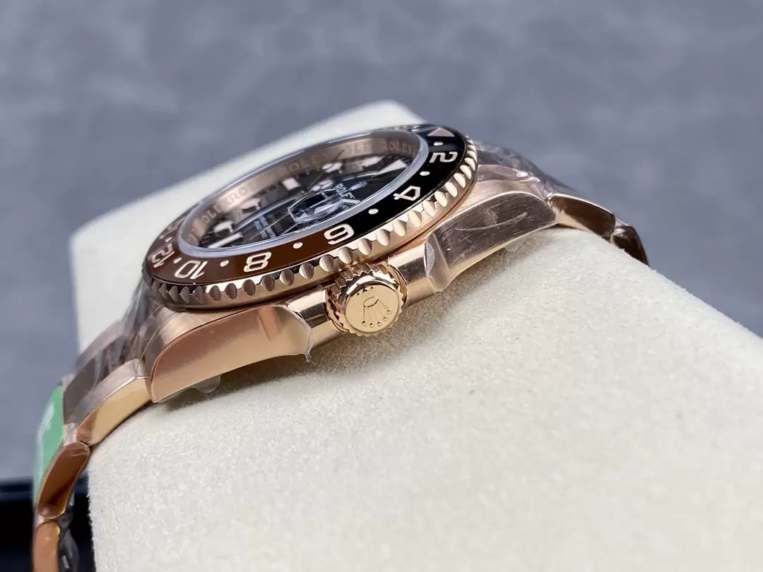 Rolex GMT Master II 126715CHNR-0001 1:1 Mejor Edición C+ Factory Oro Rosa