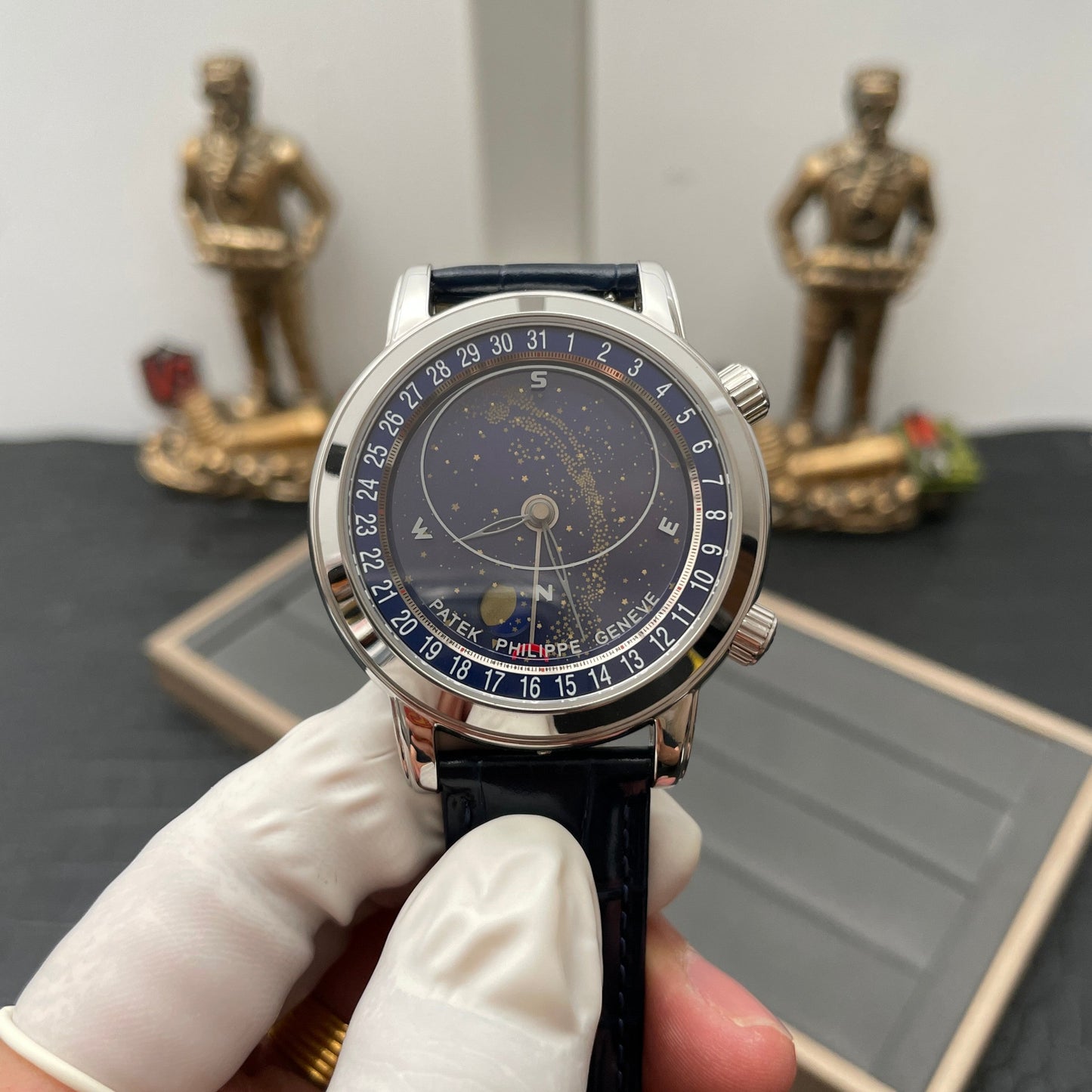 Patek Philippe Grand Complications 6102P-001 1:1 Mejor edición AI Factory Sky Moon esfera azul