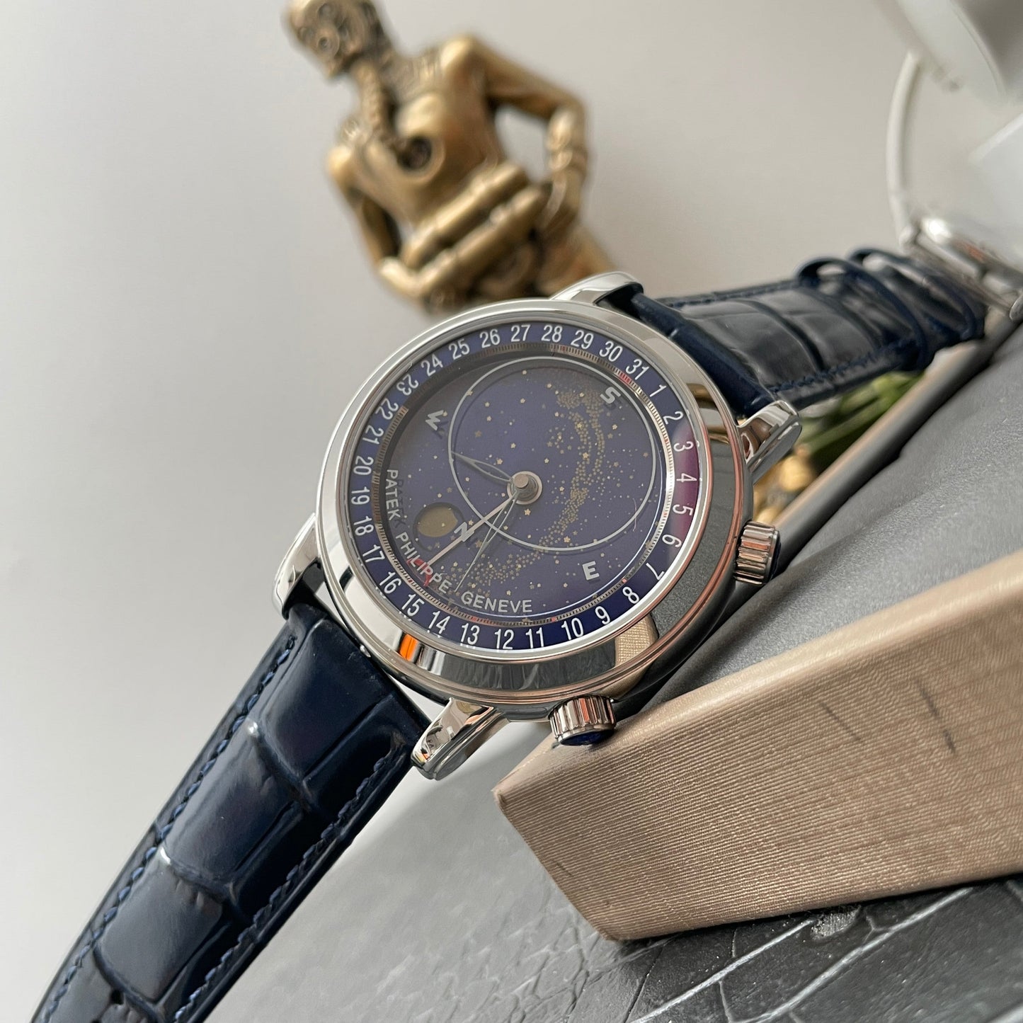 Patek Philippe Grand Complications 6102P-001 1:1 Mejor edición AI Factory Sky Moon esfera azul