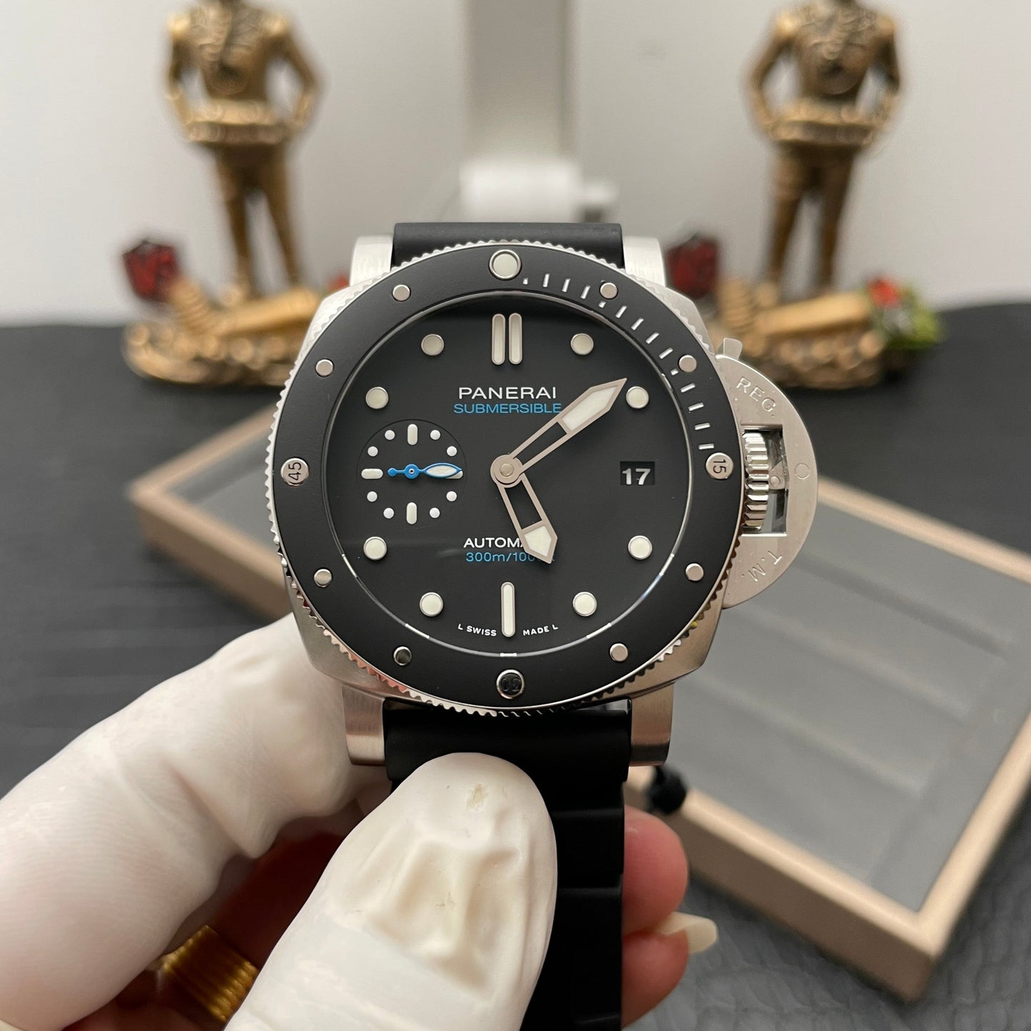 Panerai Sumergible PAM00683 1:1 Mejor edición VS Factory Esfera negra Suiza P9010