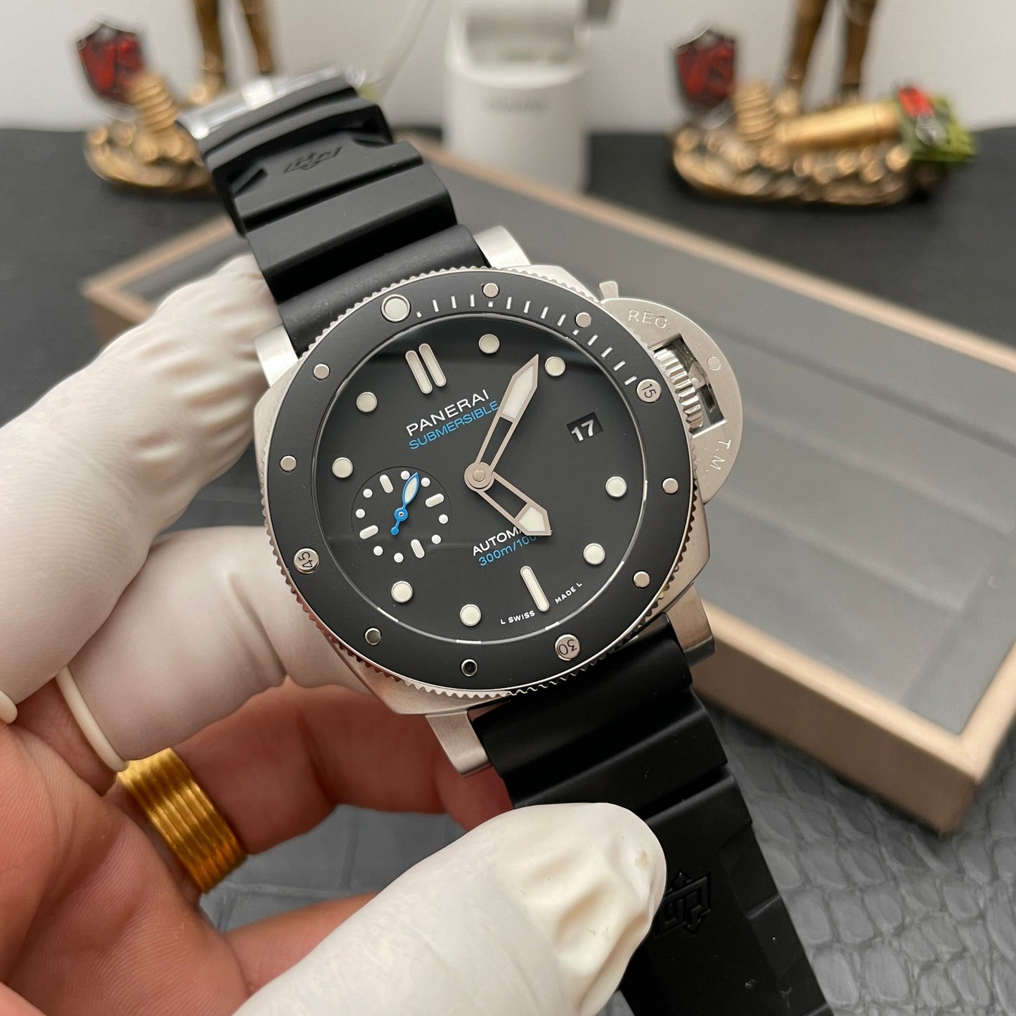 Panerai Sumergible PAM00683 1:1 Mejor edición VS Factory Esfera negra Suiza P9010