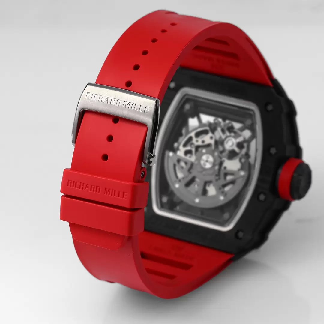 Richard Mille RM035-02 1:1 Best Edition BBR Factory NTPT Carbon Case Red Strap