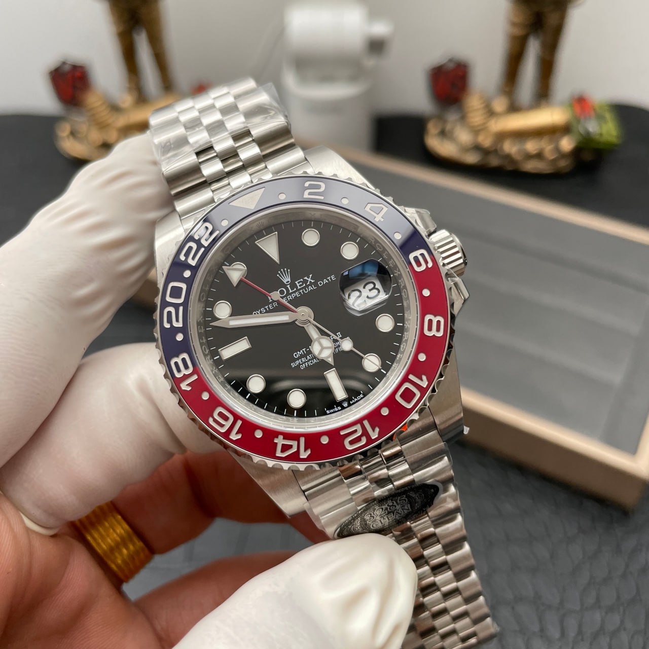 Correa Jubilee para Rolex GMT Master II M126710BLRO-0001 Edición superior Clean Factory V3S Cola Circle 