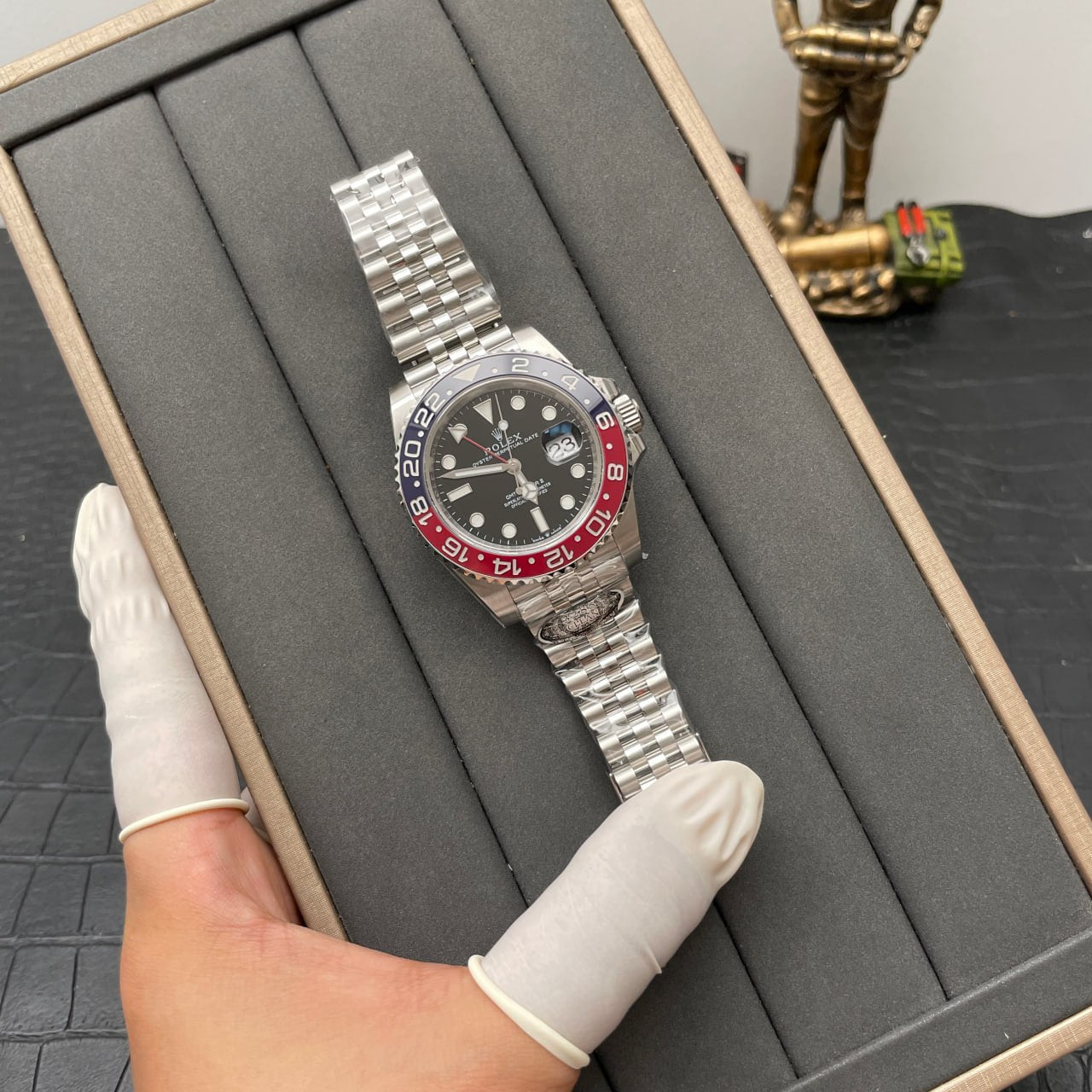 Correa Jubilee para Rolex GMT Master II M126710BLRO-0001 Edición superior Clean Factory V3S Cola Circle 