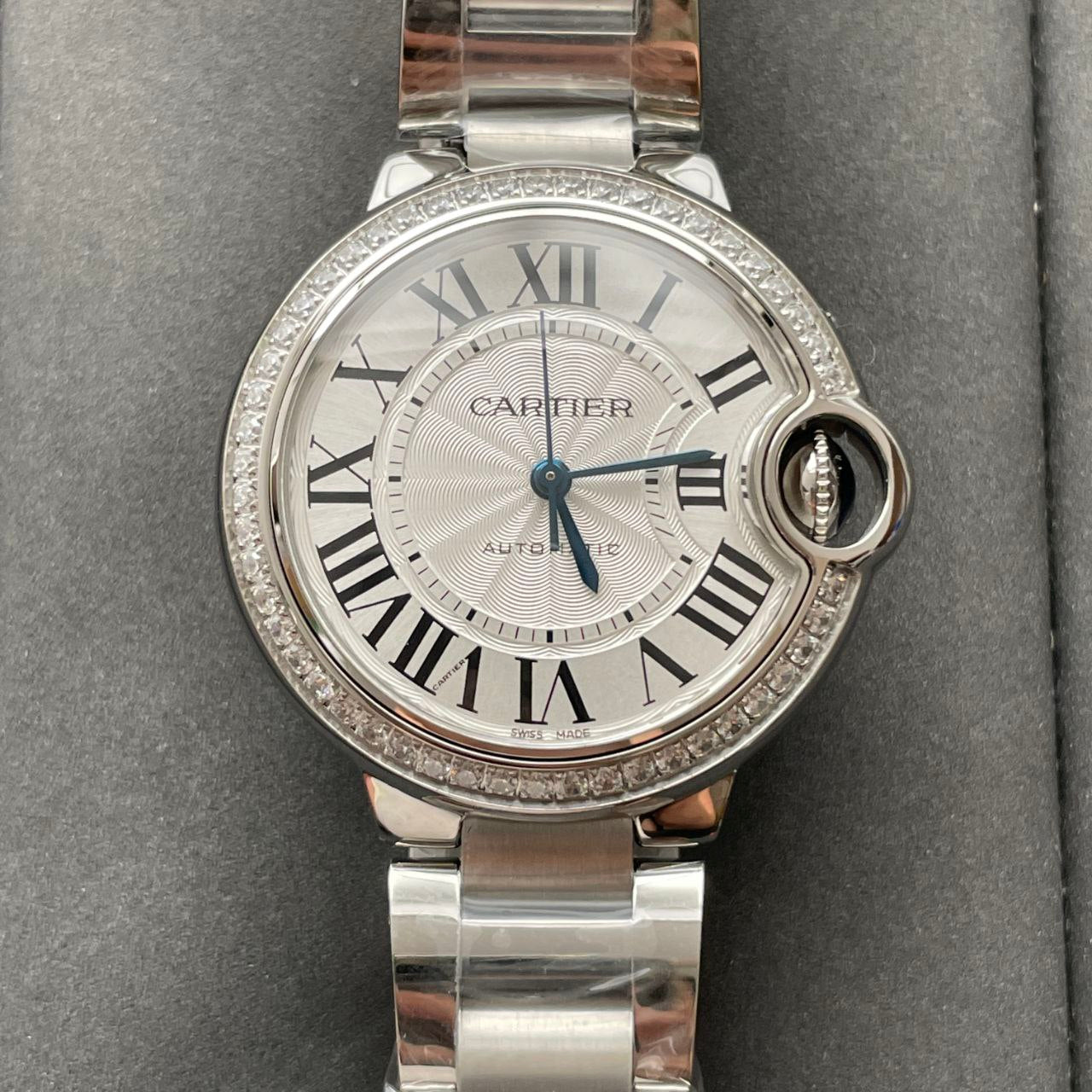 Ballon Bleu De Cartier W4BB0016 33MM 1:1 Migliore edizione AF Factory quadrante bianco