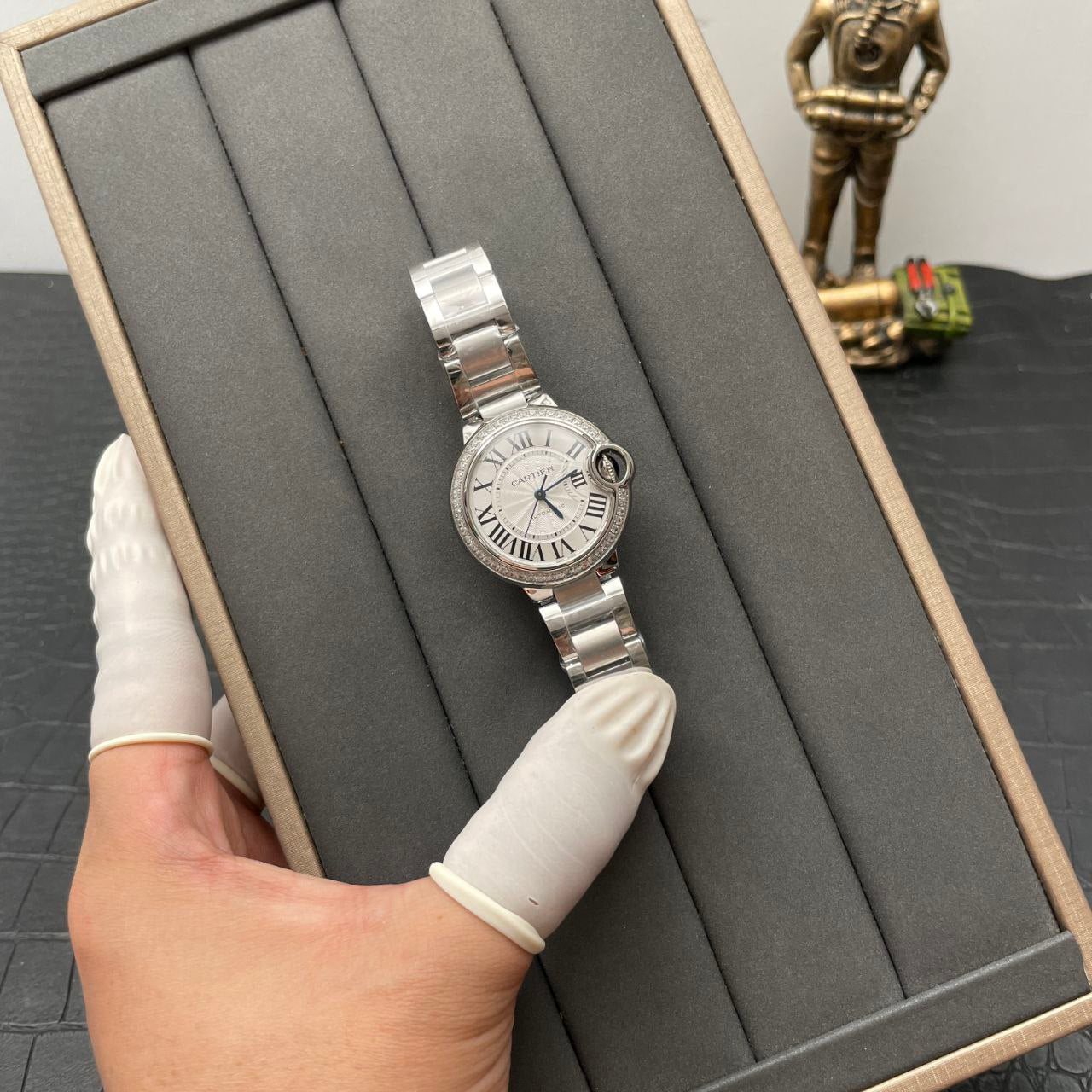 Ballon Bleu De Cartier W4BB0016 33MM 1:1 Migliore edizione AF Factory quadrante bianco