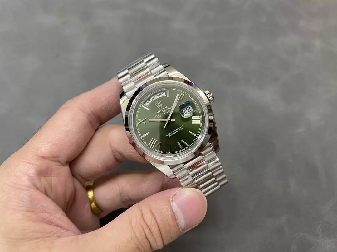 Rolex Day Date 40 - 228206-0027 QF Factory 1:1 Best Edition Quadrante Verde