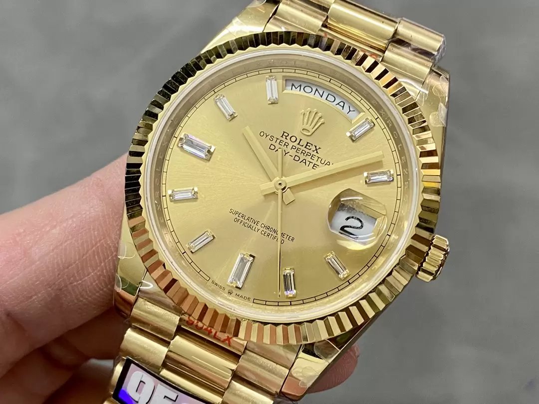 Rolex Day Date 40 m228238-0005 Esfera amarilla 1:1 Versión con contrapeso de la mejor edición 183 gramos