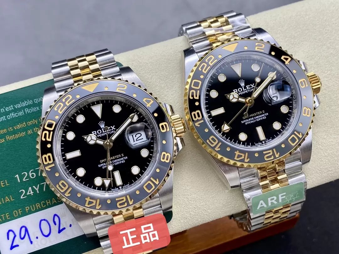 Réplica Rolex GMT Master II M126713grnr-0001 ARF Factory 1:1 Mejor edición Versión contrapeso