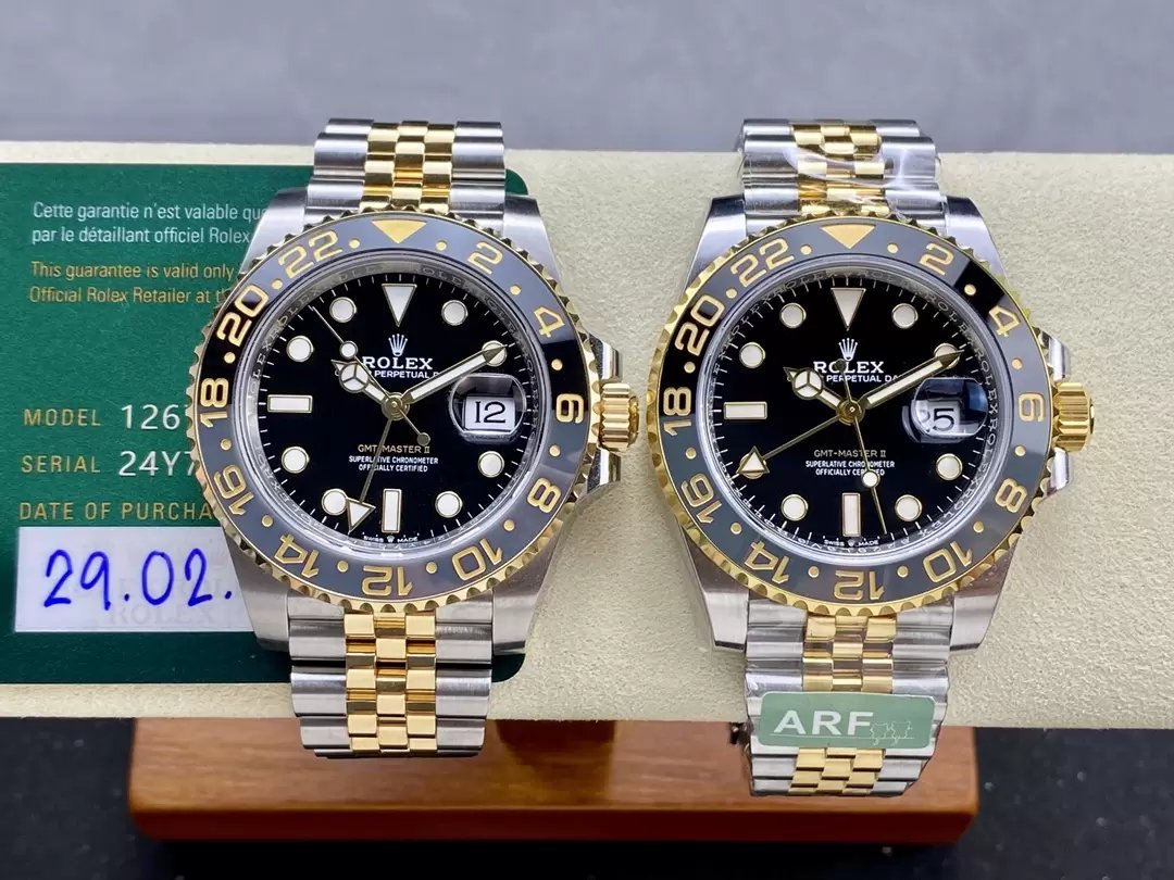 Replica Rolex GMT Master II M126713grnr-0001 ARF Factory 1:1 Best Edition versione contrappeso