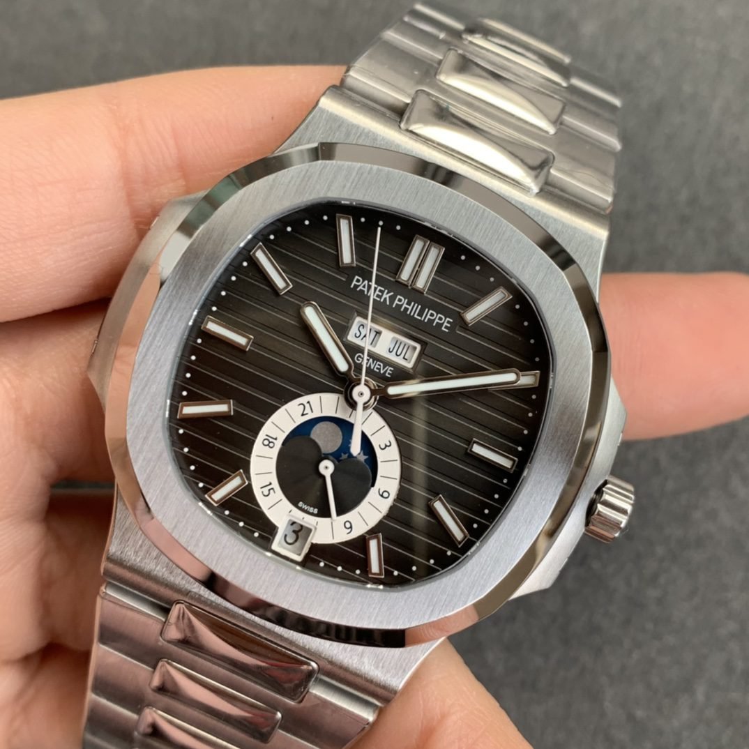 Patek Philippe Nautilus 5726 1:1 Best Edition GR Factory V3 Esfera gris Acero inoxidable