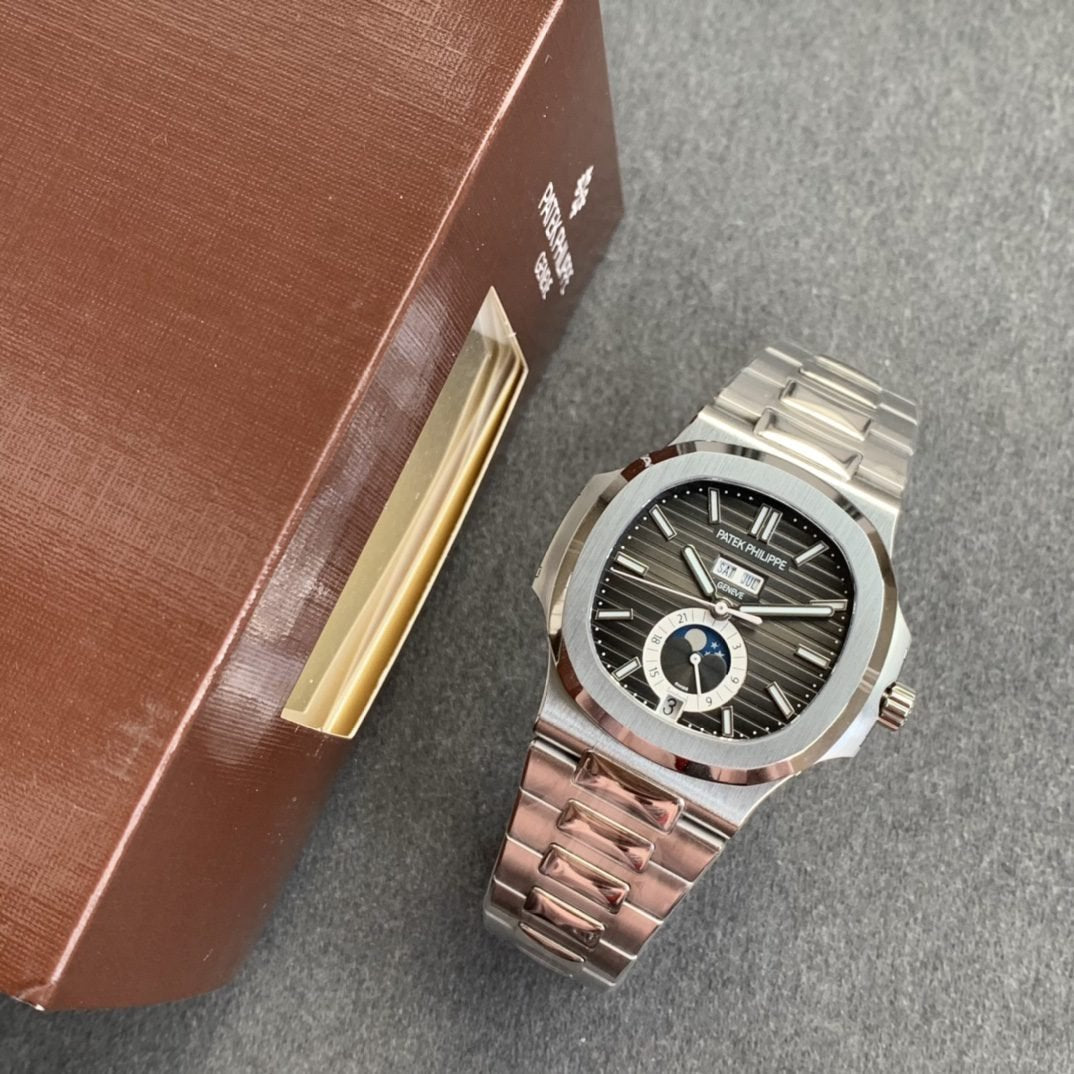 Patek Philippe Nautilus 5726 1:1 Best Edition GR Factory V3 Esfera gris Acero inoxidable