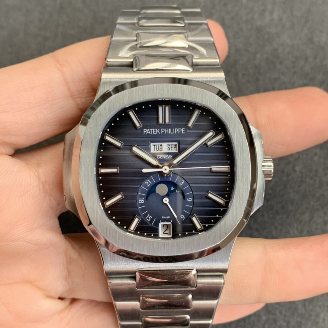 Patek Philippe Nautilus 5726 1:1 Best Edition GR Factory V3 Blue Dial Stainless Steel