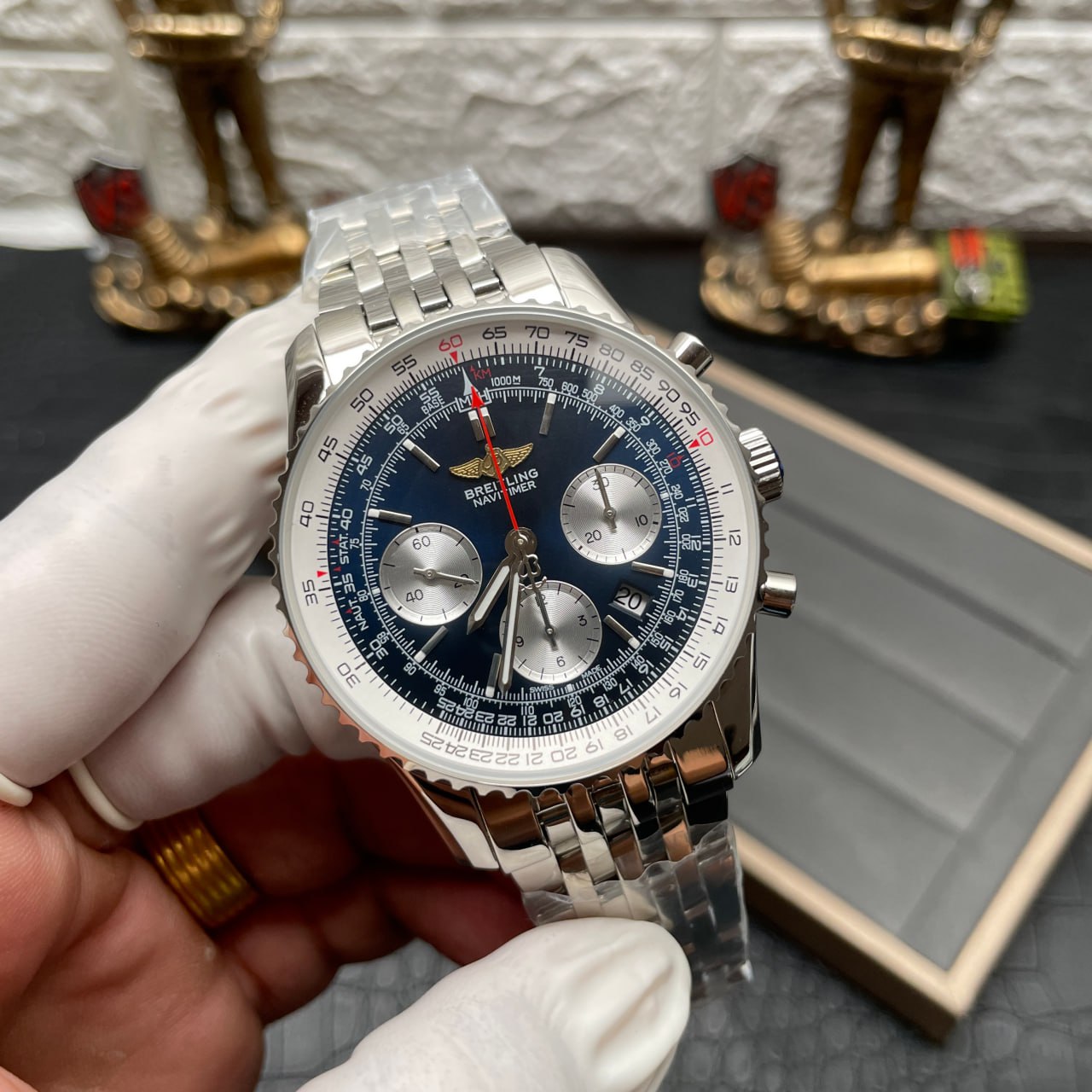 Breitling Navitimer 01 AB012012/BB01/447A BLS Factory 1:1 Best Edition Cassa con fondello aperto