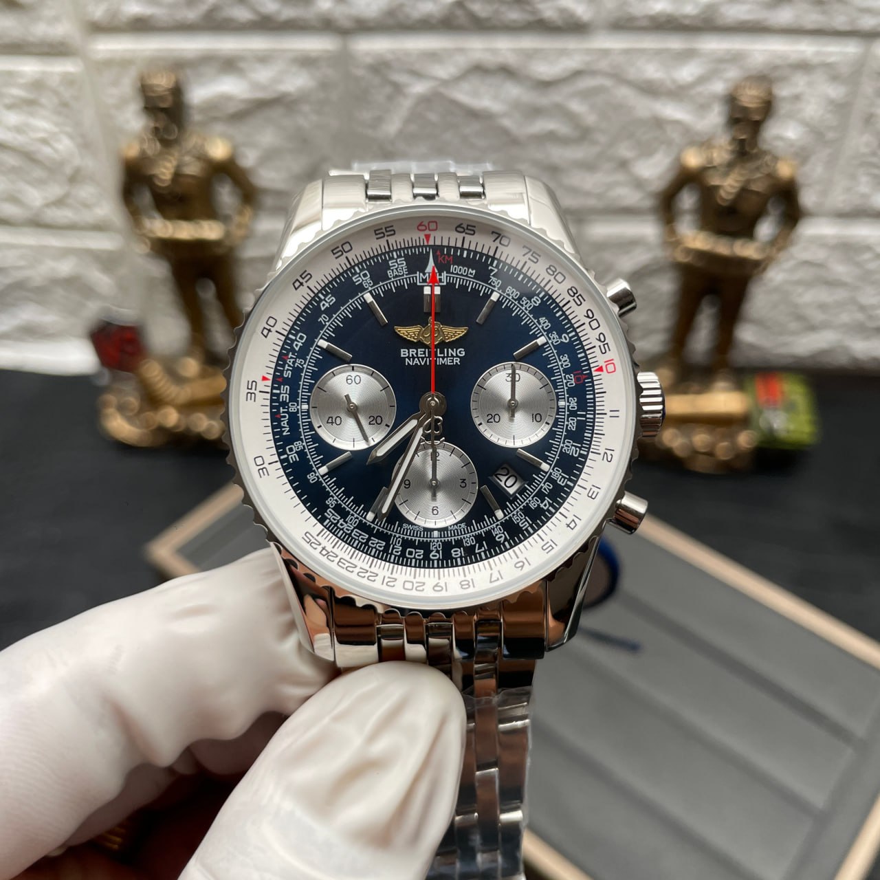 Breitling Navitimer 01 AB012012/BB01/447A BLS Factory 1:1 Best Edition Cassa con fondello aperto