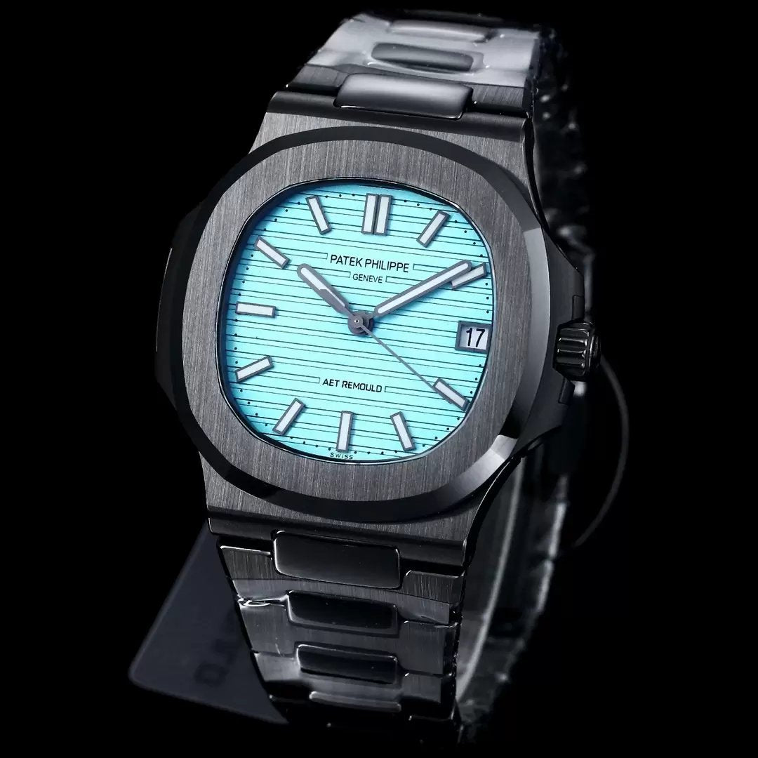 [AET modificado] Patek Philippe Nautilus 5711 Cerámica negra con esfera Tiffany 1:1 Mejor edición