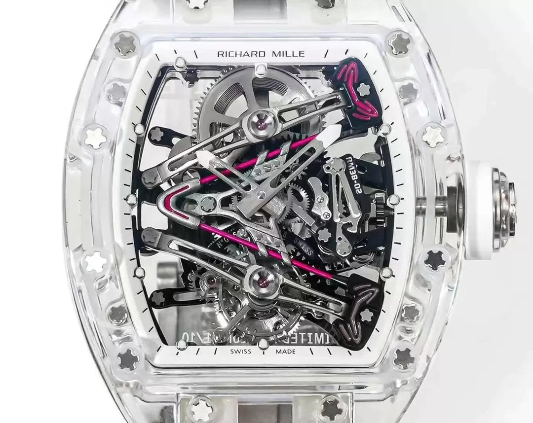 Richard Mille RM38-02 Tourbillon Movement 1:1 Best Clone RM Factory Rubber Strap