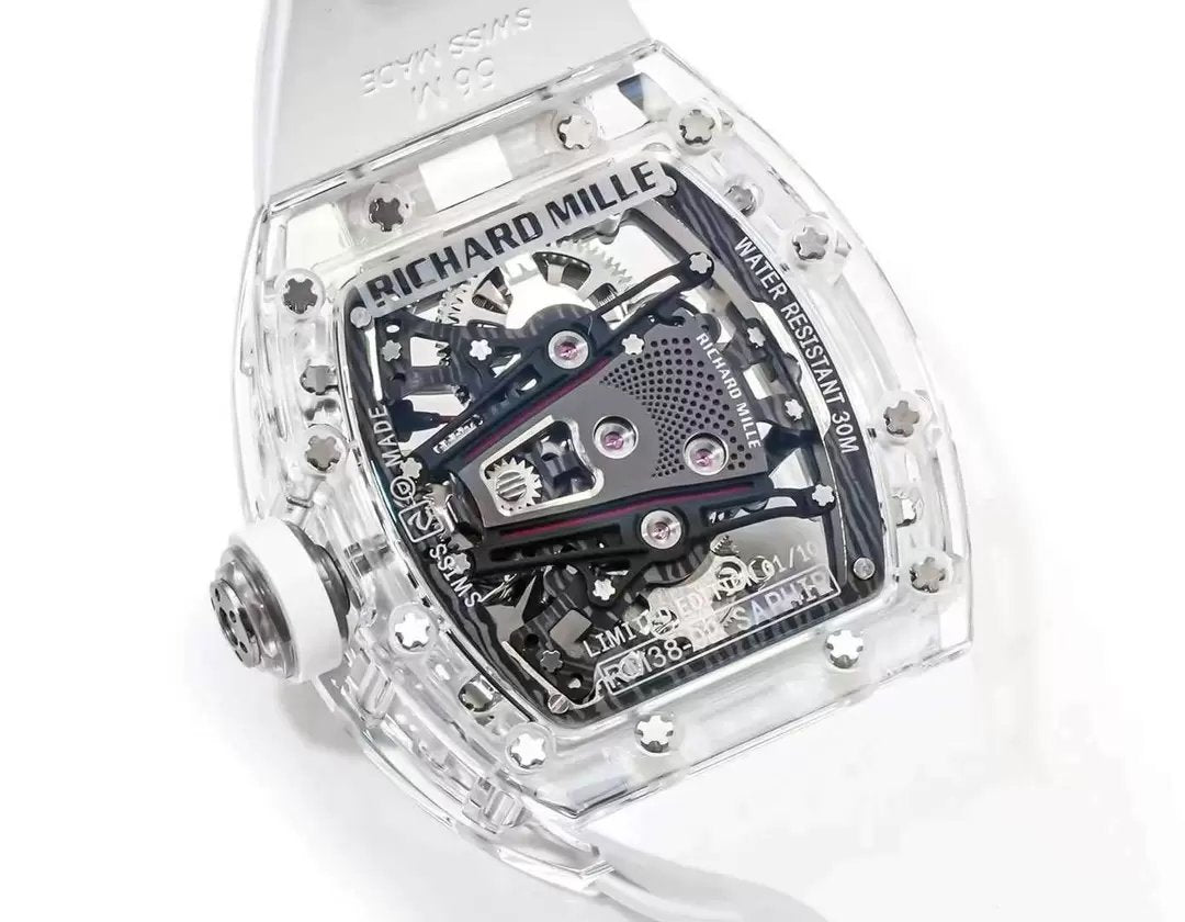 Richard Mille RM38-02 Tourbillon Movement 1:1 Best Clone RM Factory Rubber Strap