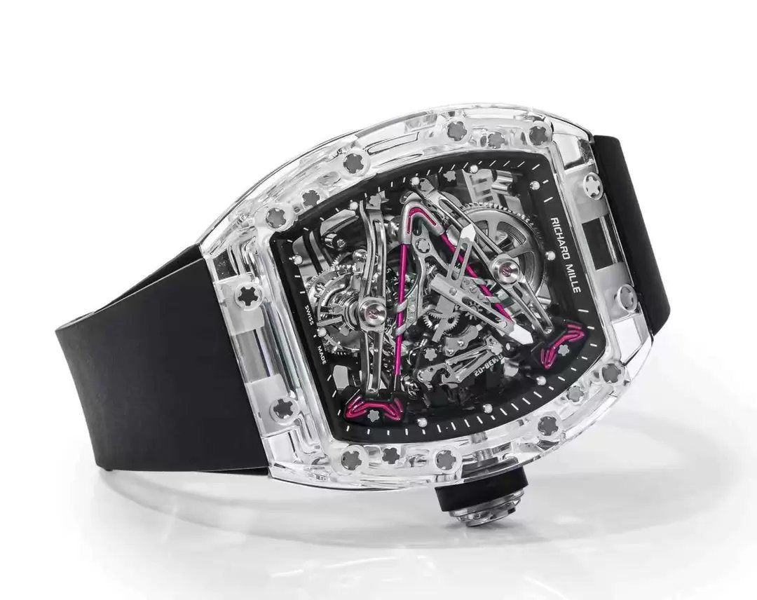 Movimiento tourbillon Richard Mille RM38-02 Edición limitada a 1:1 Correa de caucho negra de fábrica RM