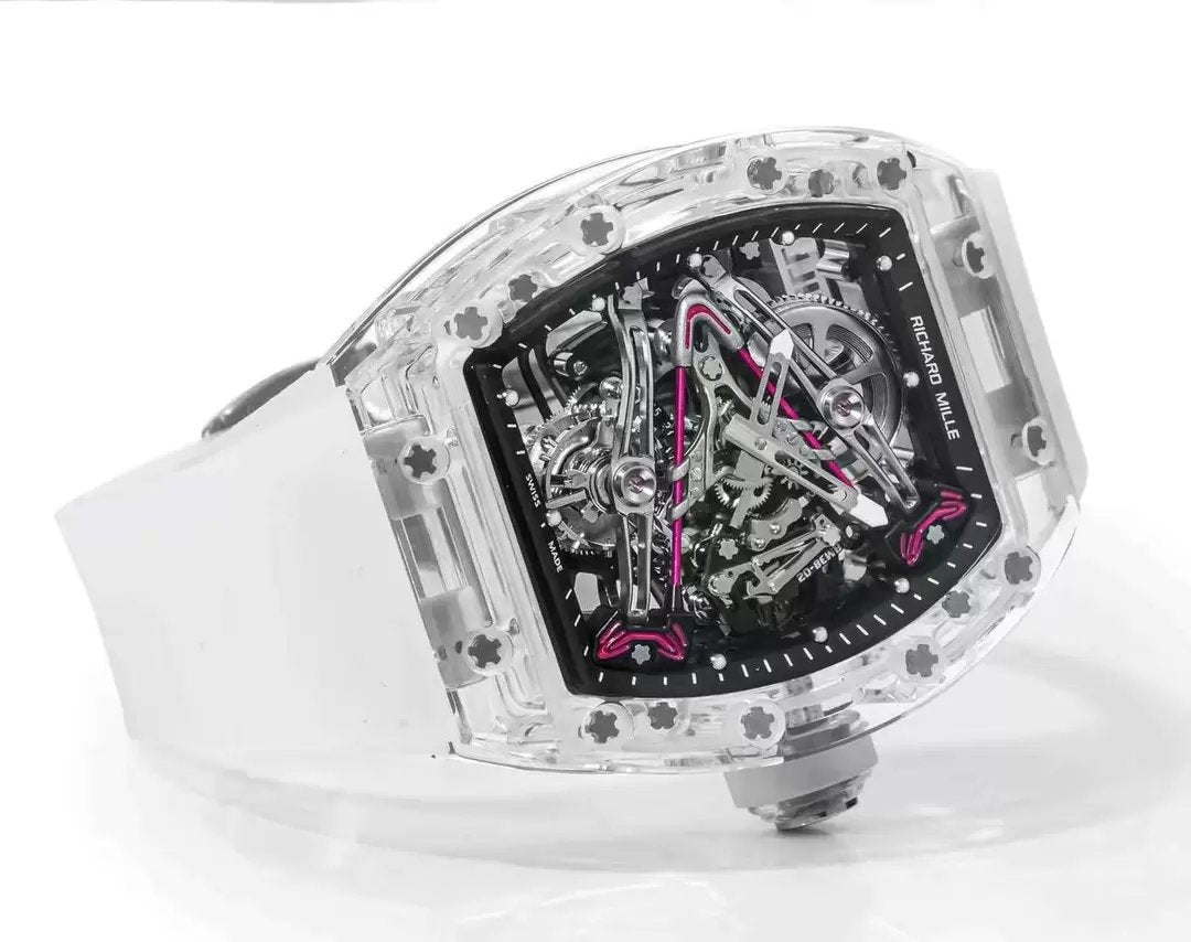 Richard Mille RM38-02 Tourbillon Movement 1:1 Best Clone RM Factory Black Dial Rubber Strap