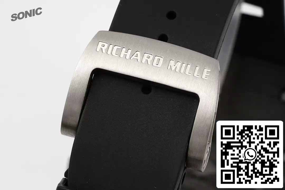 Richard Mille RM35-01 Sonic Factory 1:1 Best Edition Correa de caucho negra NTPT con carbono negro