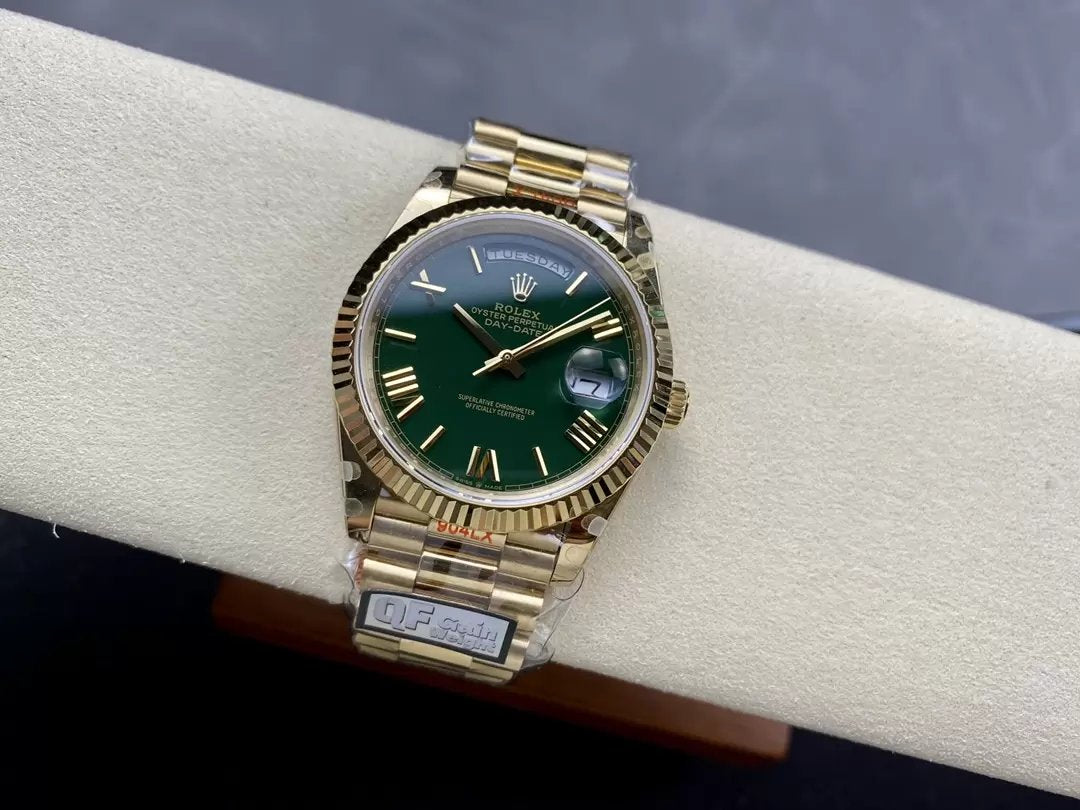 Rolex Day Date m228238 V5 40mm  QF Factory 1:1 Best Edition Green Dial Bezel