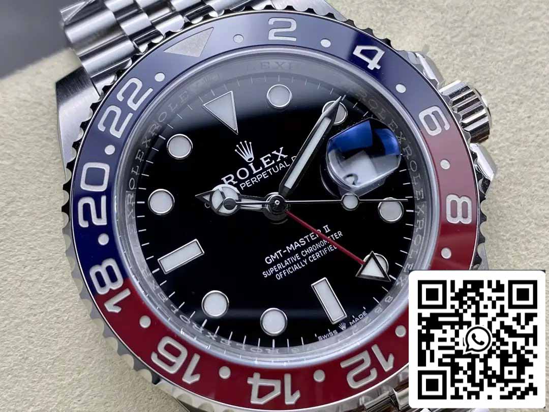 Rolex GMT Master II M126710BLRO-0001 Pepsi 1:1 Best Edition di AR Factory V4 upgrade Jubilee Strap