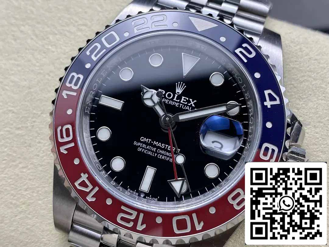 Rolex GMT Master II M126710BLRO-0001 Pepsi 1:1 Best Edition di AR Factory V4 upgrade Jubilee Strap