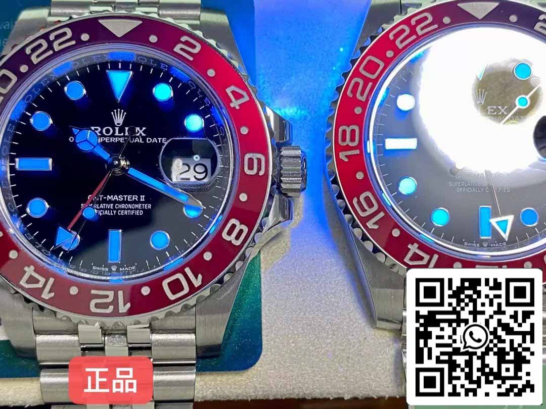 Rolex GMT Master II M126710BLRO-0001 Pepsi 1:1 Best Edition di AR Factory V4 upgrade Jubilee Strap