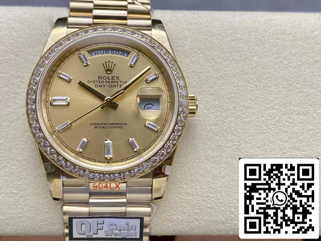 Rolex Day Date m228348rbr-0002 QF Factory 1:1 Versión de contrapeso mejorada Best Edition V5