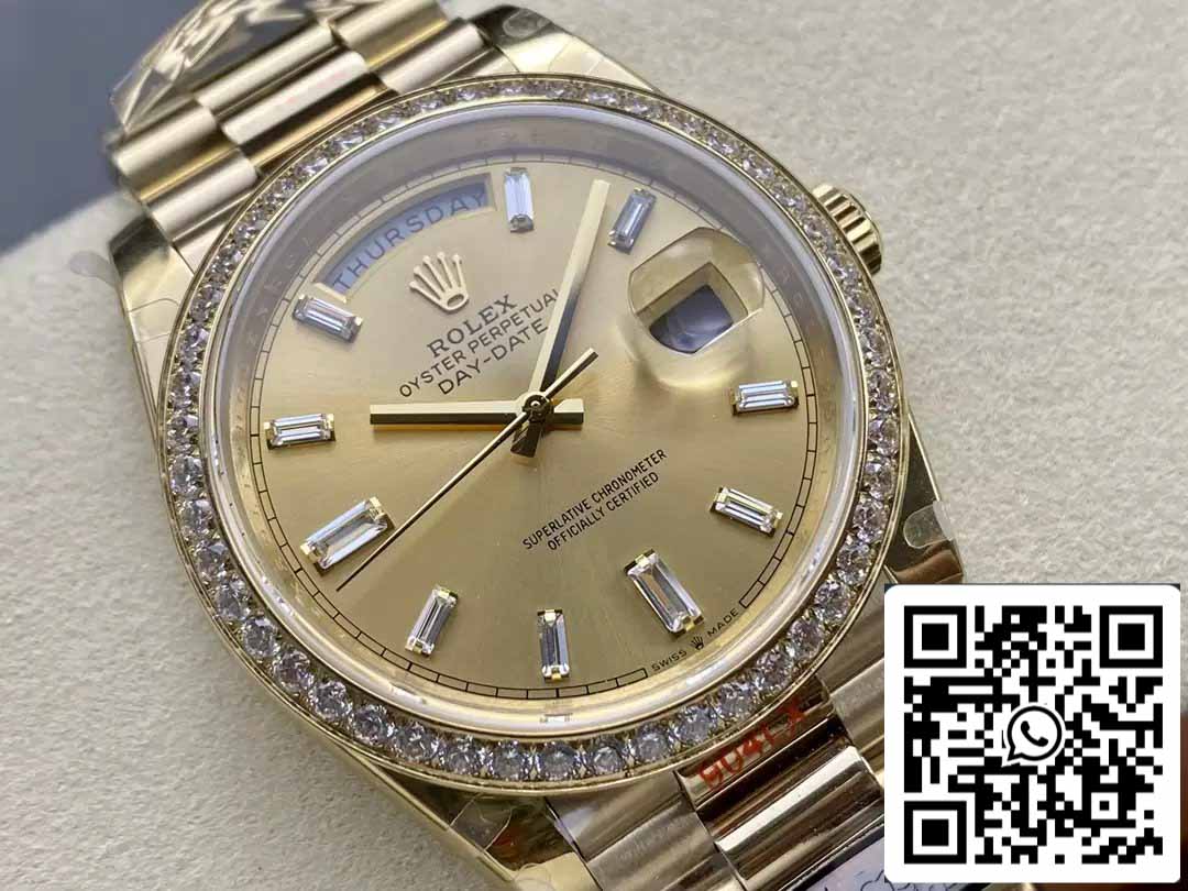 Rolex Day Date m228348rbr-0002 QF Factory 1:1 Versión de contrapeso mejorada Best Edition V5