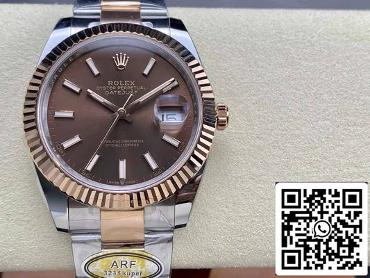 Rolex Datejust 126331-001 ARF Factory 1:1 Best Edition electrochapado con oro de 18 quilates