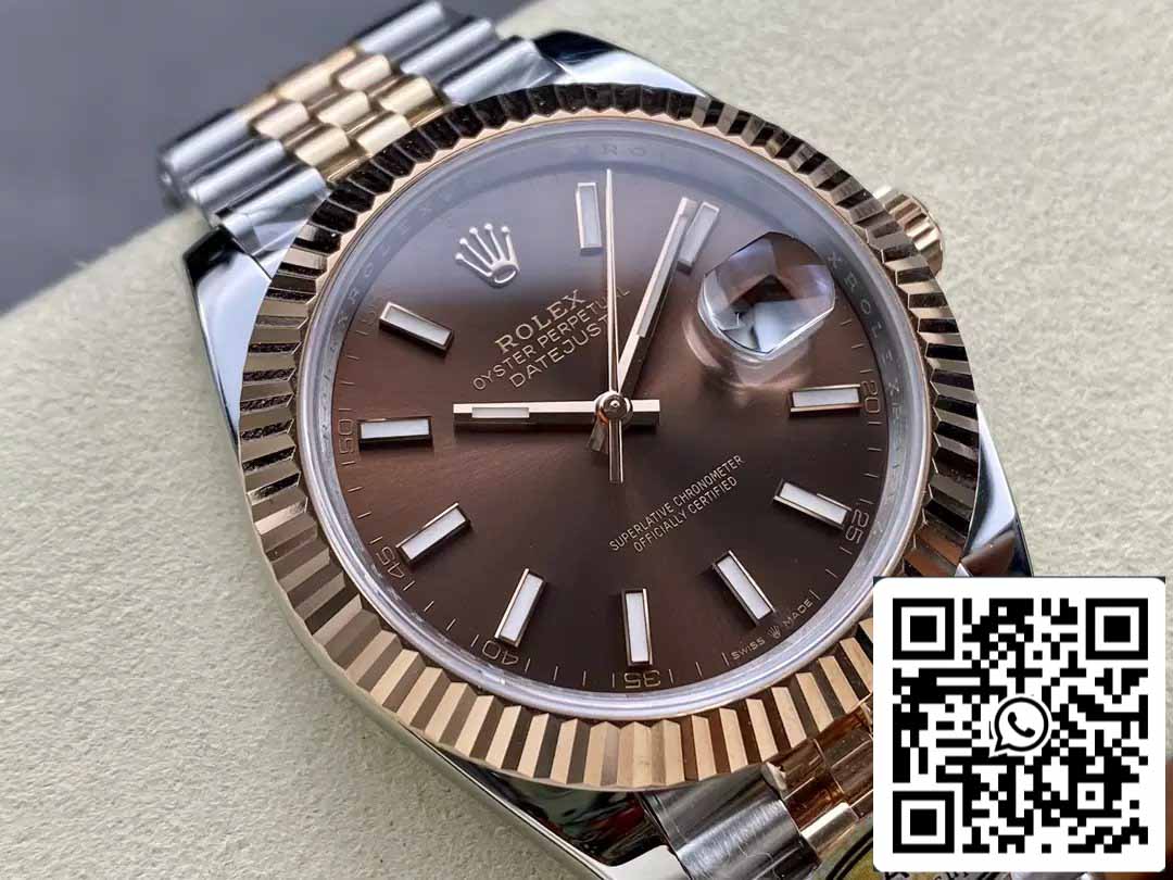 Rolex Datejust 126331-001 ARF Factory 1:1 Best Edition electrochapado con correa Jubilee de oro de 18 quilates