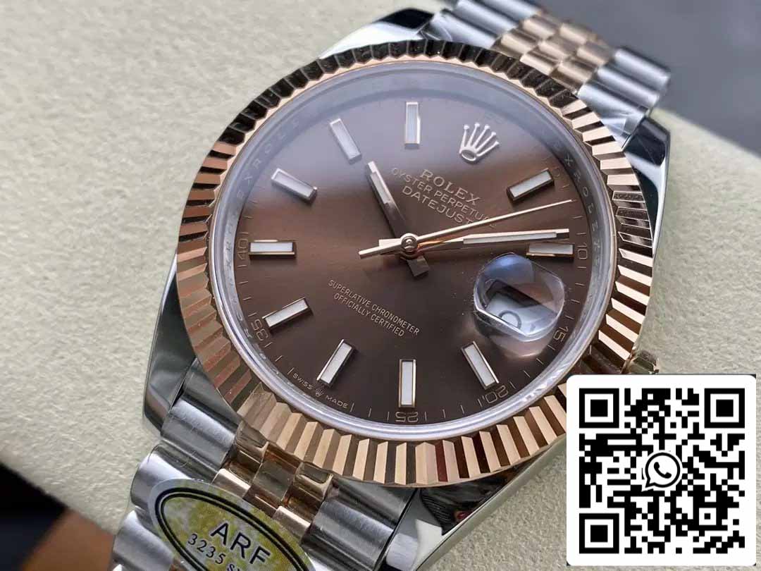 Rolex Datejust 126331-001 ARF Factory 1:1 Best Edition electrochapado con correa Jubilee de oro de 18 quilates