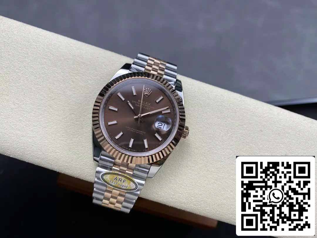 Rolex Datejust 126331-001 ARF Factory 1:1 Best Edition electrochapado con correa Jubilee de oro de 18 quilates