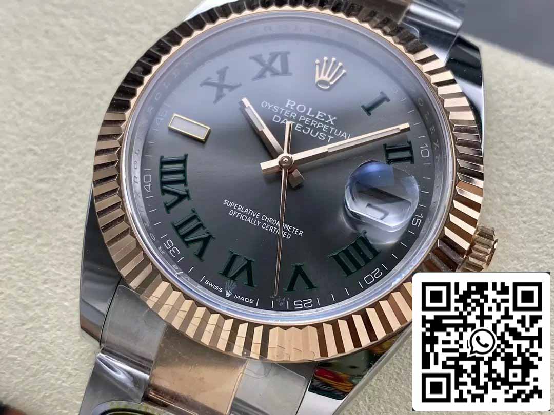 Rolex Datejust 41 126331 Esfera Wimbledon ARF Factory 1:1 Best Edition galvanizada con oro de 18 k